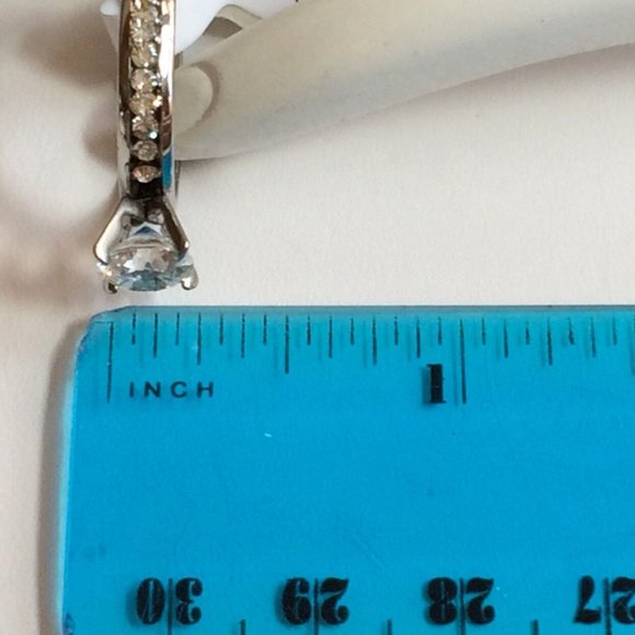 Stainless Steel Cubic Zirconia Engagement Ring Size 6 7 8 9 10 Eternity Silver - Picture 10 of 10